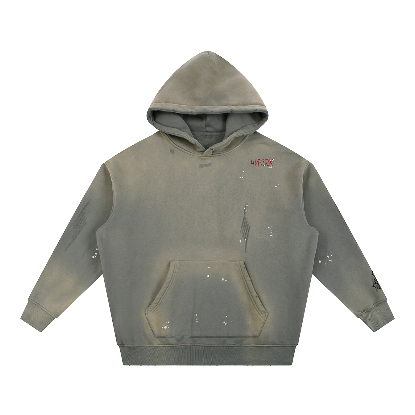 HYP3RX Frayed Fleece Hoodie