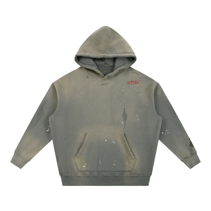 HYP3RX Frayed Fleece Hoodie