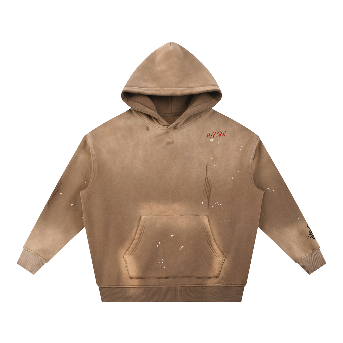 HYP3RX Frayed Fleece Hoodie